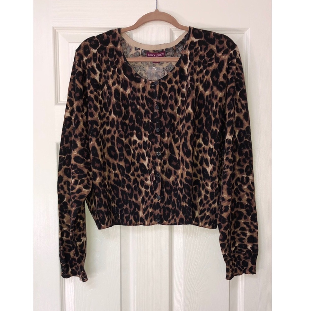 Jessica London cheetah print sweater
